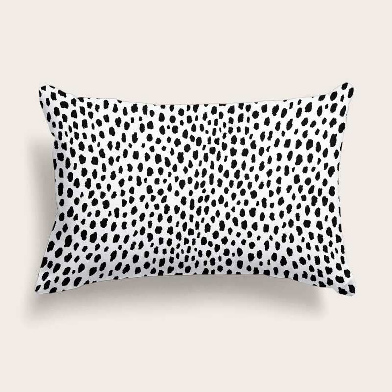 

Dalmatian Cushion Cover Without Filler, Black and white