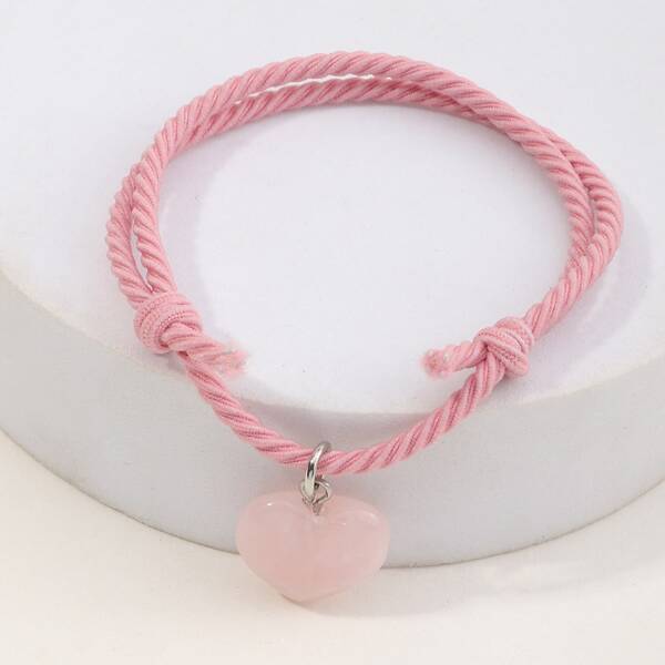

Girls Heart Charm Bracelet, Multicolor