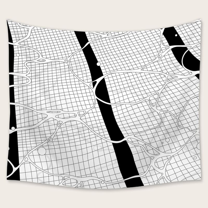 

Plaid Print Tapestry, Multicolor