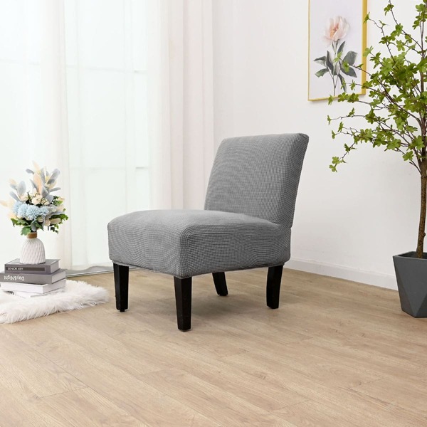 

Plain Stretchy Chair Slipcover, Light grey