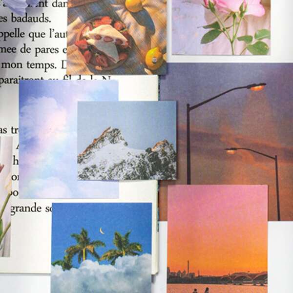 

1pc Landscape Print Random Notebook, Multicolor