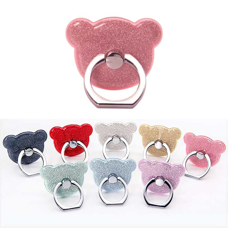 

1pc Random Bear Ring Phone Holder, Multicolor