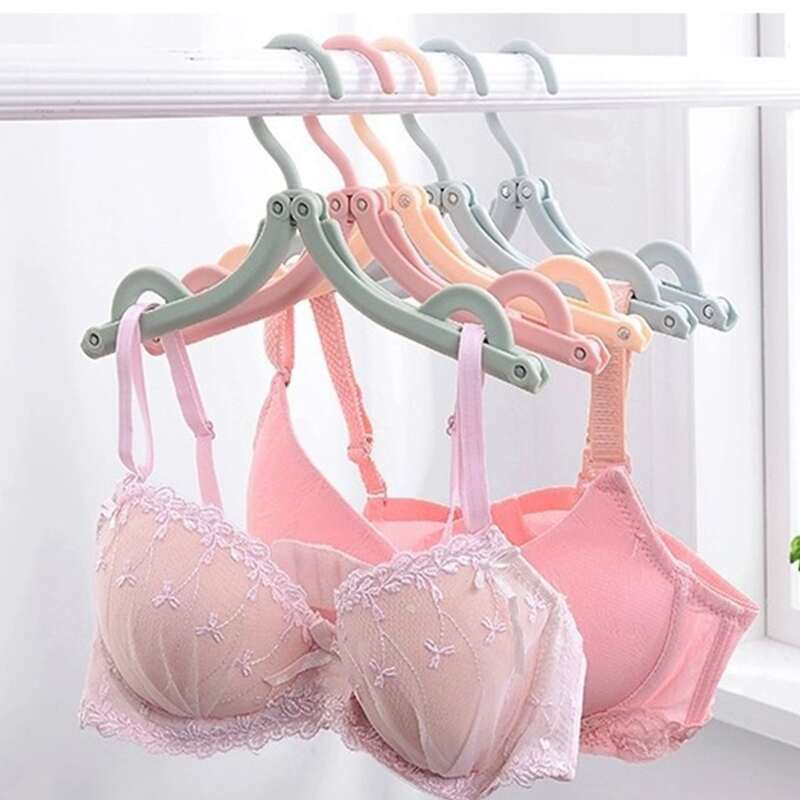 

1pc Random Foldable Clothes Hanger, Pink