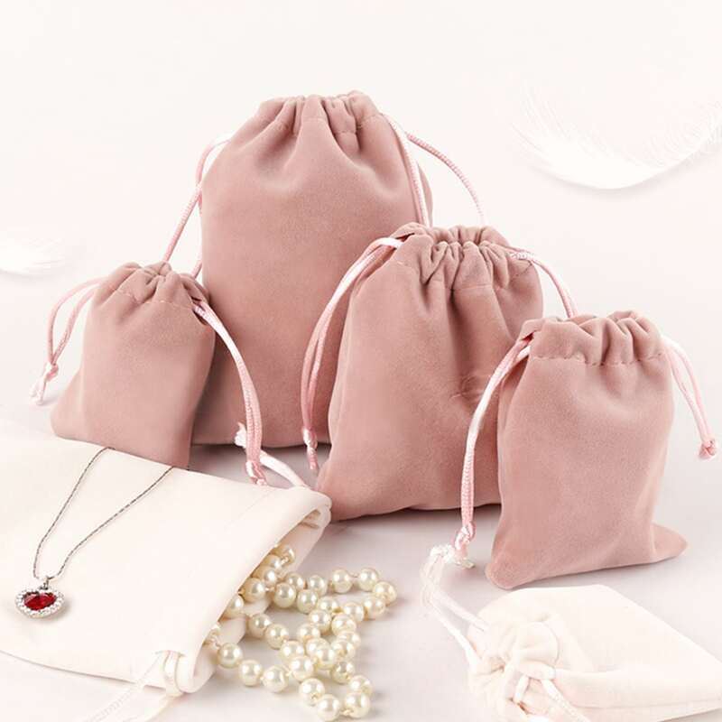 

4pcs Jewelry Storage Bag, Pink