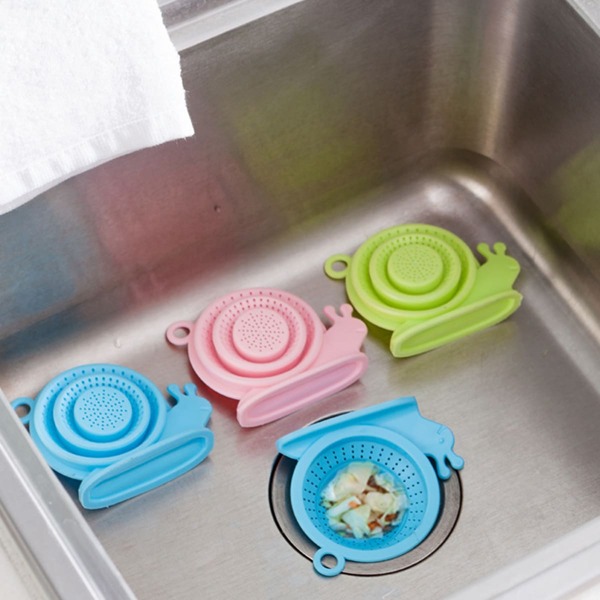 

1pc Snail Shaped Random Color Sink Filter, Multicolor