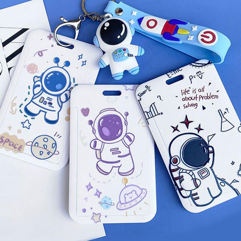 

1pc Astronaut Print Random Card Cover, Multicolor