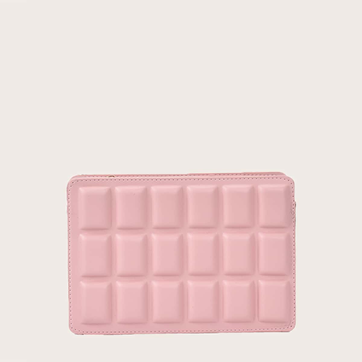 

Quilted Chain Crossbody Bag, Baby pink