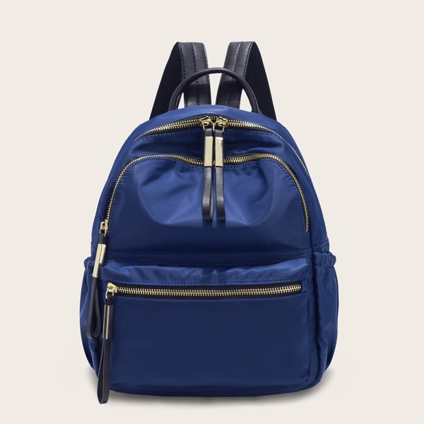 

Minimalist Pocket Front Backpack, Blue