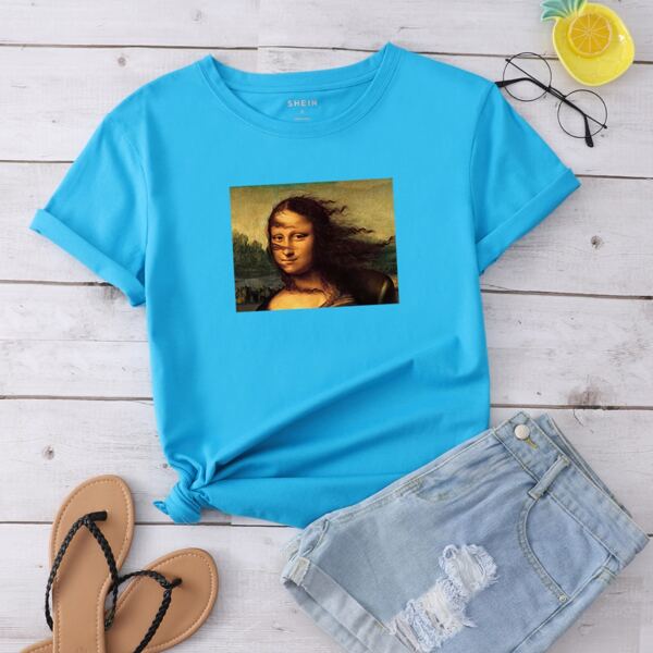 

Figure Graphic Crew Neck Tee, Blue