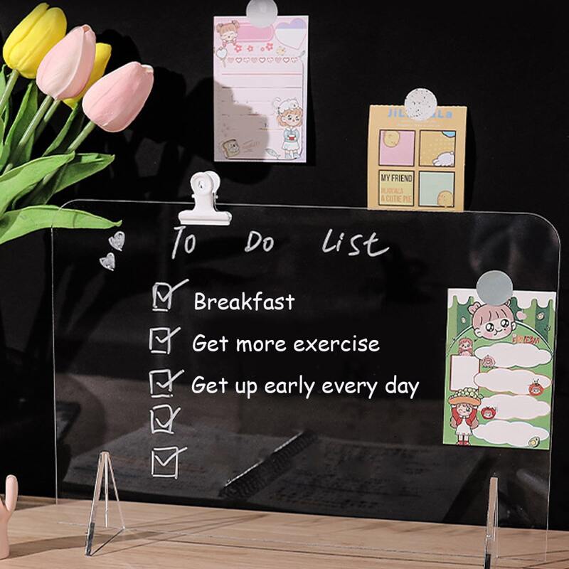 

1pc Clear Erasable Acrylic Board