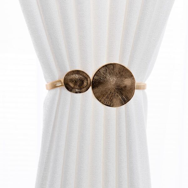 

1pc Alloy Curtain Tieback, Gold