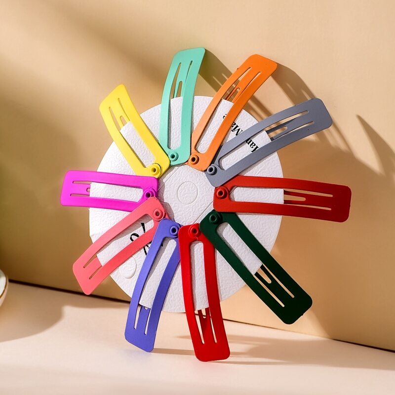 

10pcs Colorful Hair Clip, Multicolor