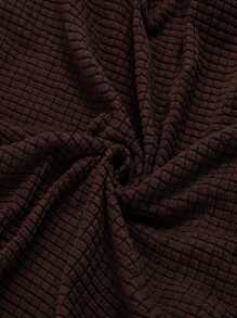 1pc Jacquard Sofa Seat Cushion Cover, Chair Cover Sofa Slipcovers, Stretch Washable Removable Slipcover, Polar Fleece Sofa Protector