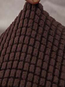 1pc Jacquard Sofa Seat Cushion Cover, Chair Cover Sofa Slipcovers, Stretch Washable Removable Slipcover, Polar Fleece Sofa Protector