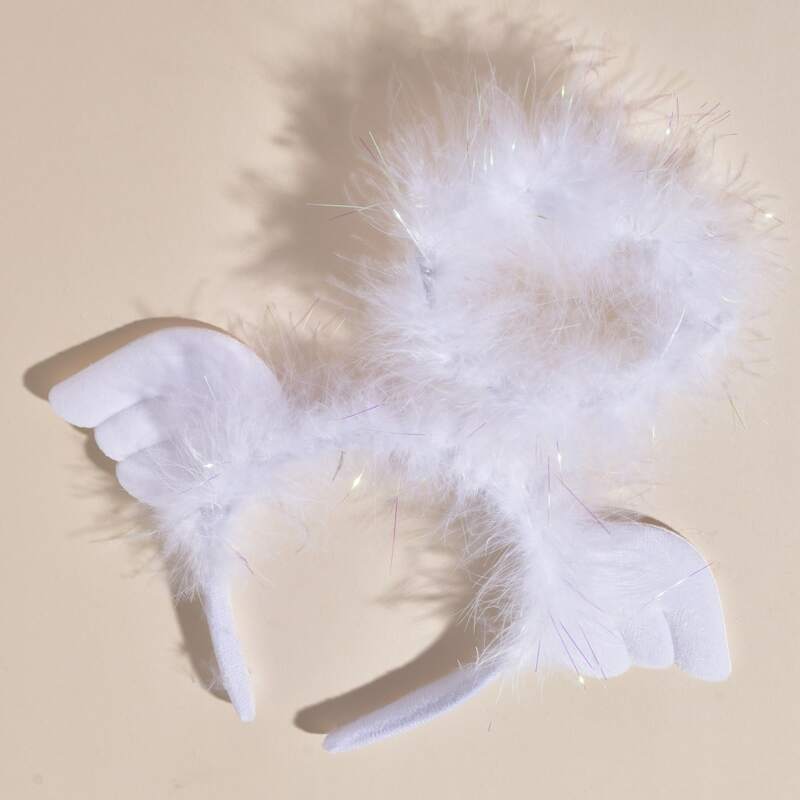 

1pc Fluffy Hair Hoop, Multicolor