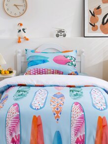 Kids Surfboard Print  Duvet Cover Set Without Filler - Multicolor - View 8