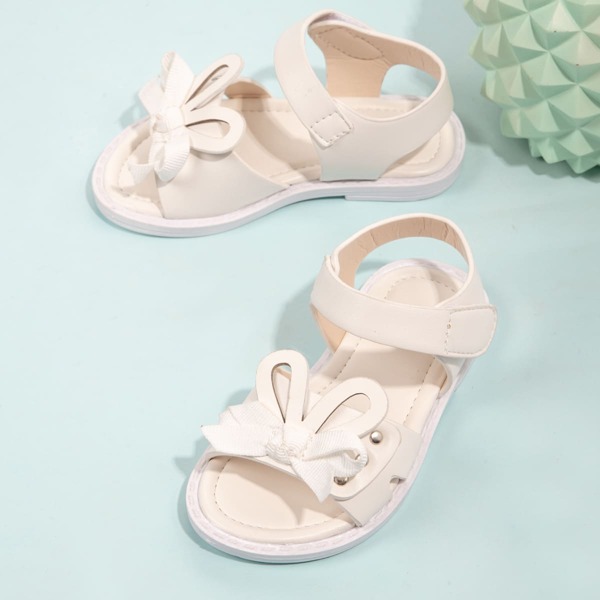 

Toddler Girls Bow Decor Sandals, Beige