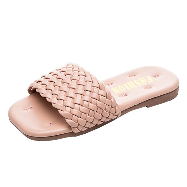 

Girls Braided Slippers, Pink
