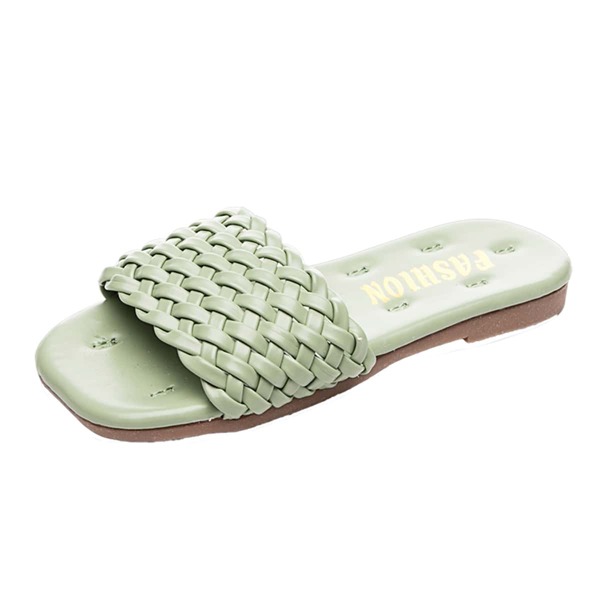 

Girls Braided Slippers, Green