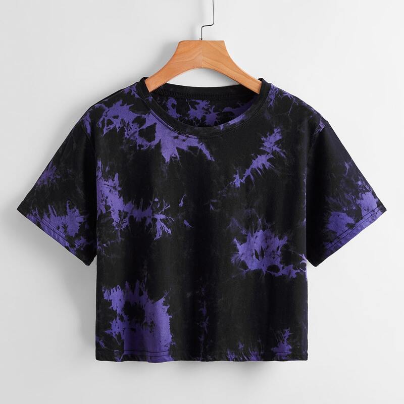 

Tie Dye Crop Tee, Multicolor