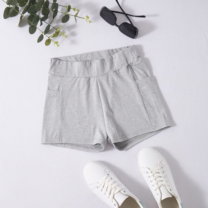 

Solid High Waist Leggings, Light grey