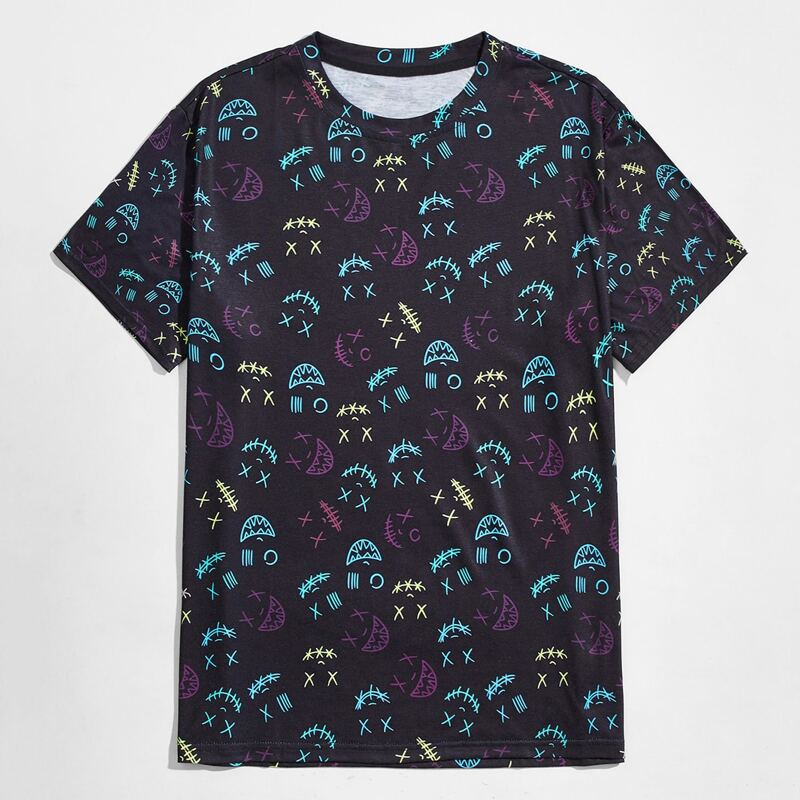 

Guys All Over Print Tee, Black