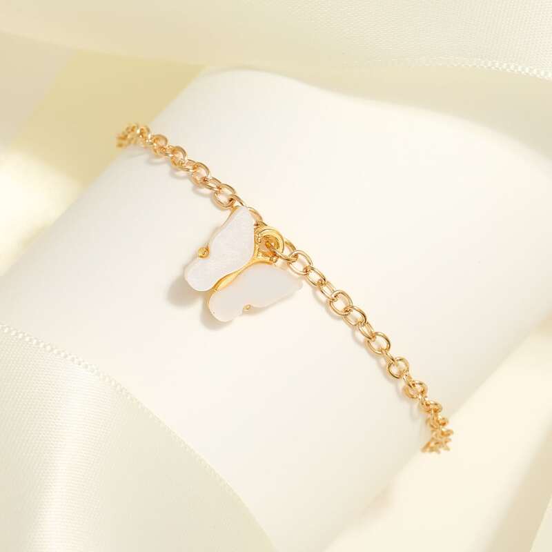 

Butterfly Chain Bracelet, Multicolor