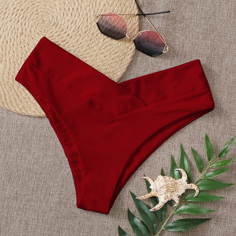 

High Cut Bikini Panty, Red