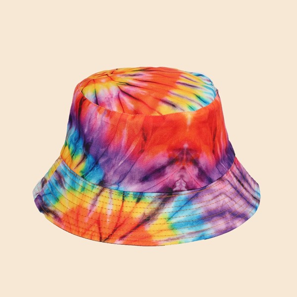 

Men Tie Dye Reversible Bucket Hat, Multicolor