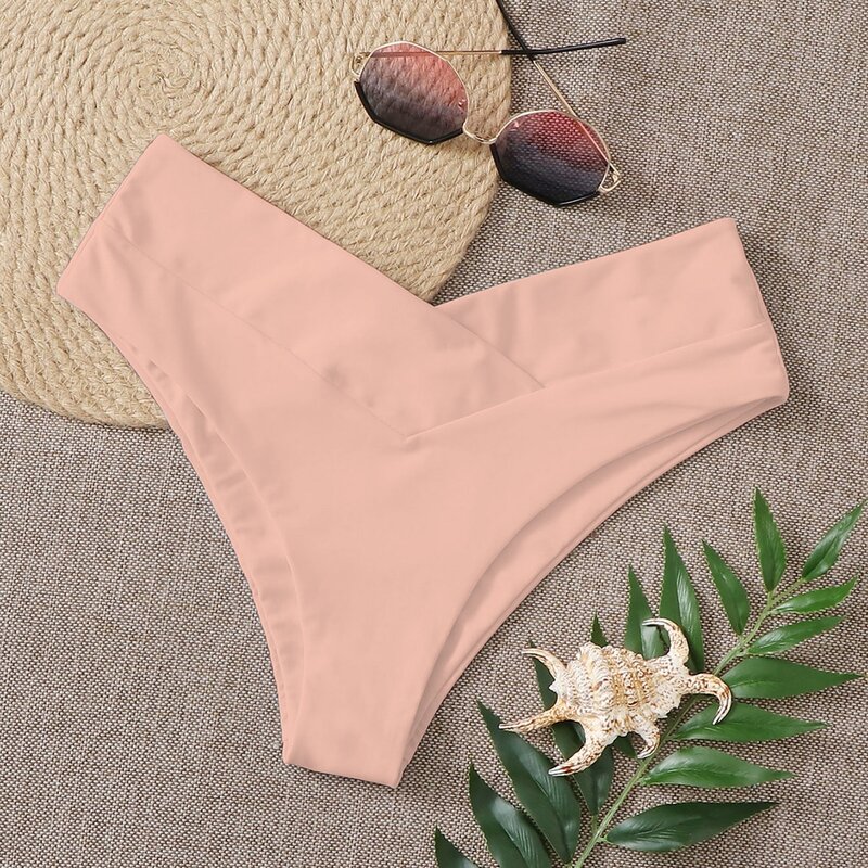 

High Cut Bikini Panty, Coral pink
