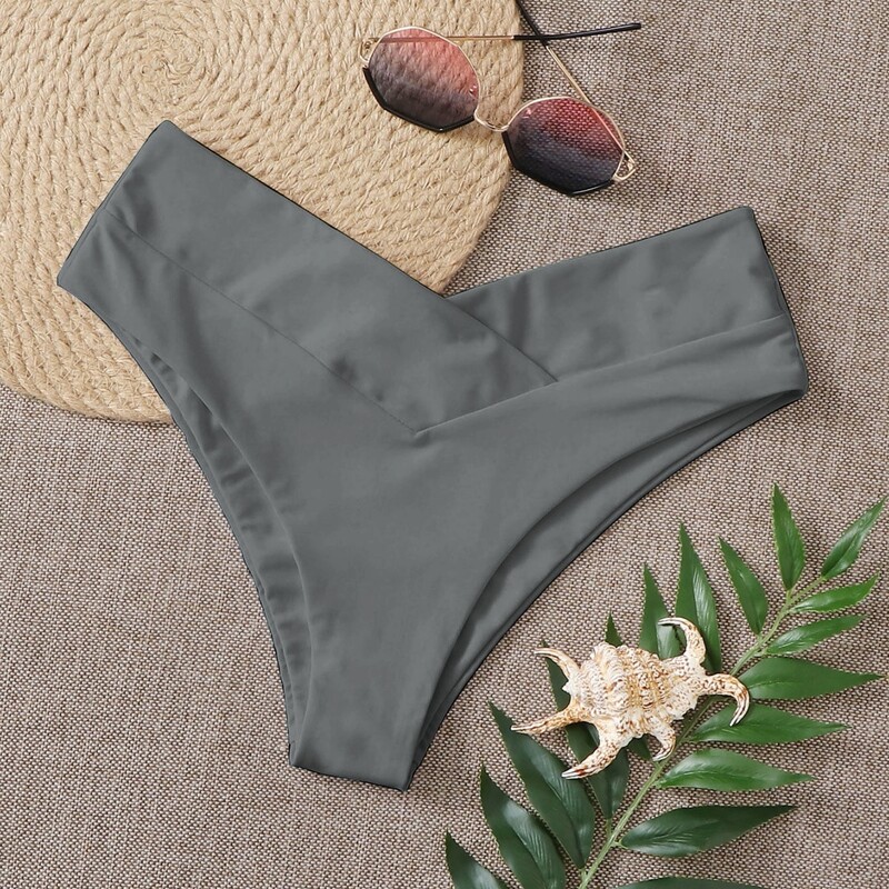 

High Cut Bikini Panty, Grey