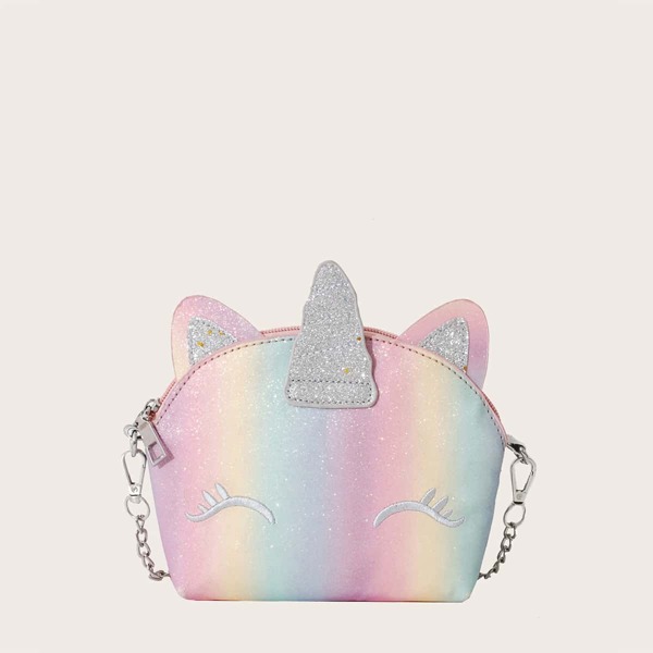 

Girls Ombre Unicorn Design Crossbody Bag, Multicolor