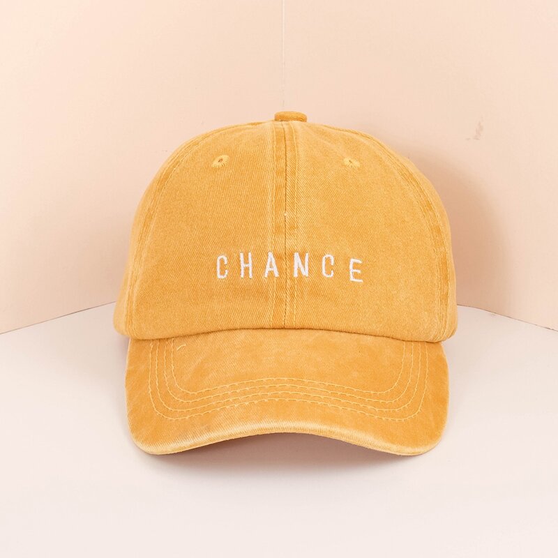 

Guys Letter Embroidery Baseball Cap, Orange