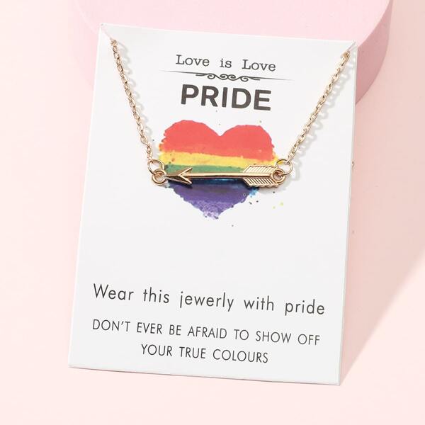 

Girls Arrow Charm Necklace, Gold