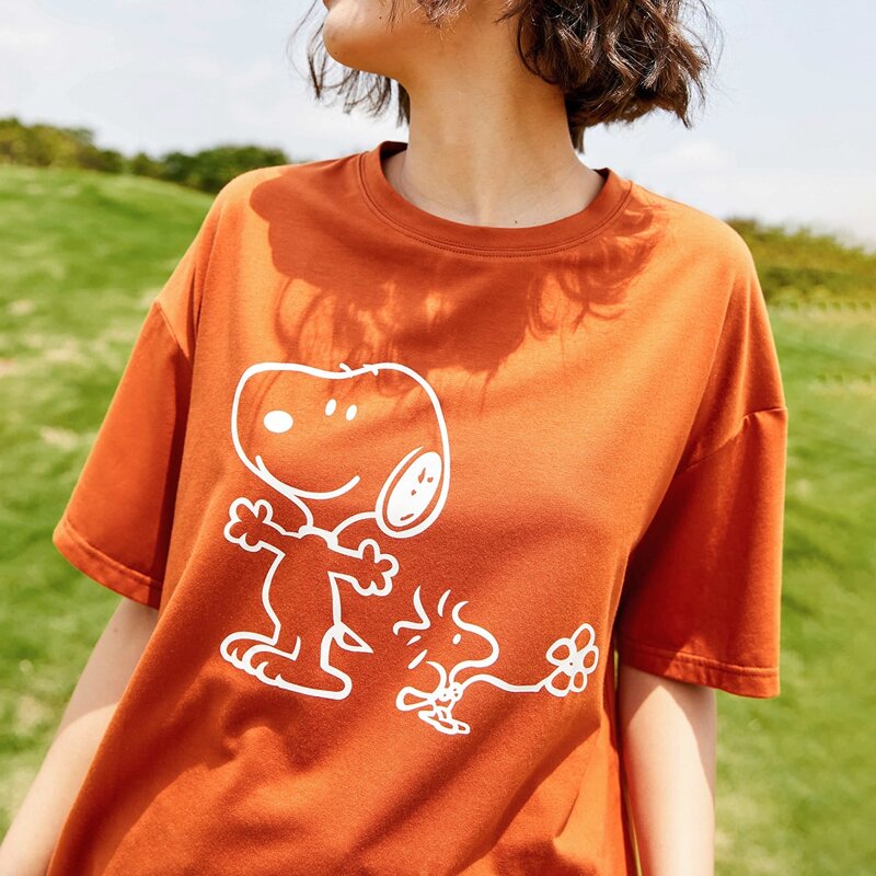 

Cartoon Graphic Tee, Orange