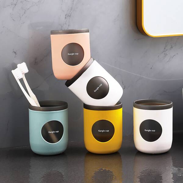 

1pc Random Color Block Gargle Cup, Multicolor
