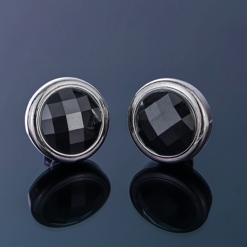 

Guys Round Cufflinks, Black