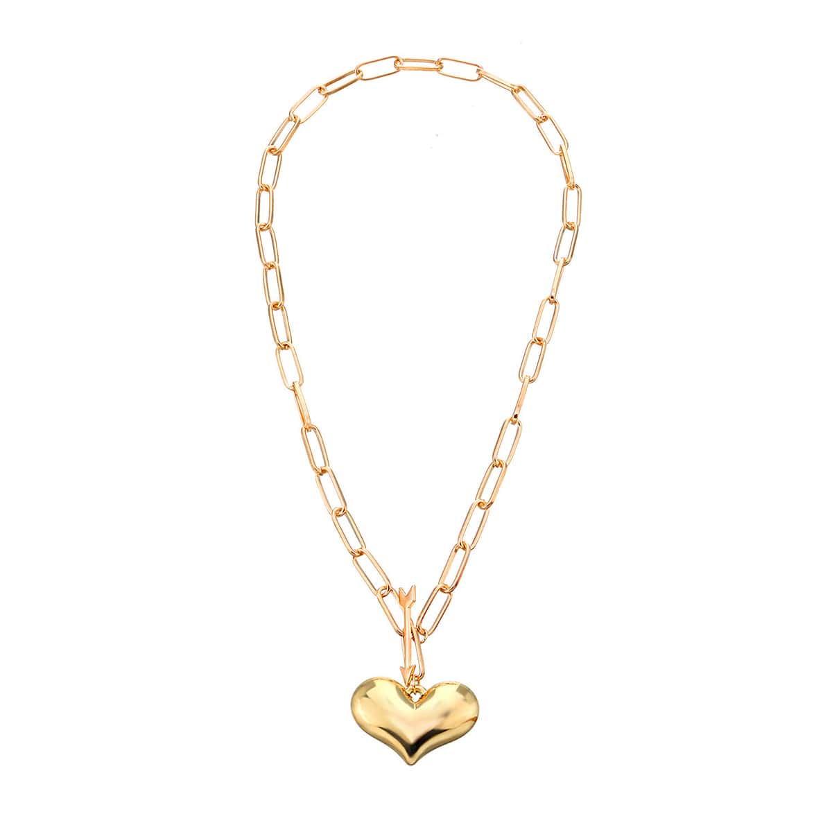 

Heart Decor Chain Necklace, Gold