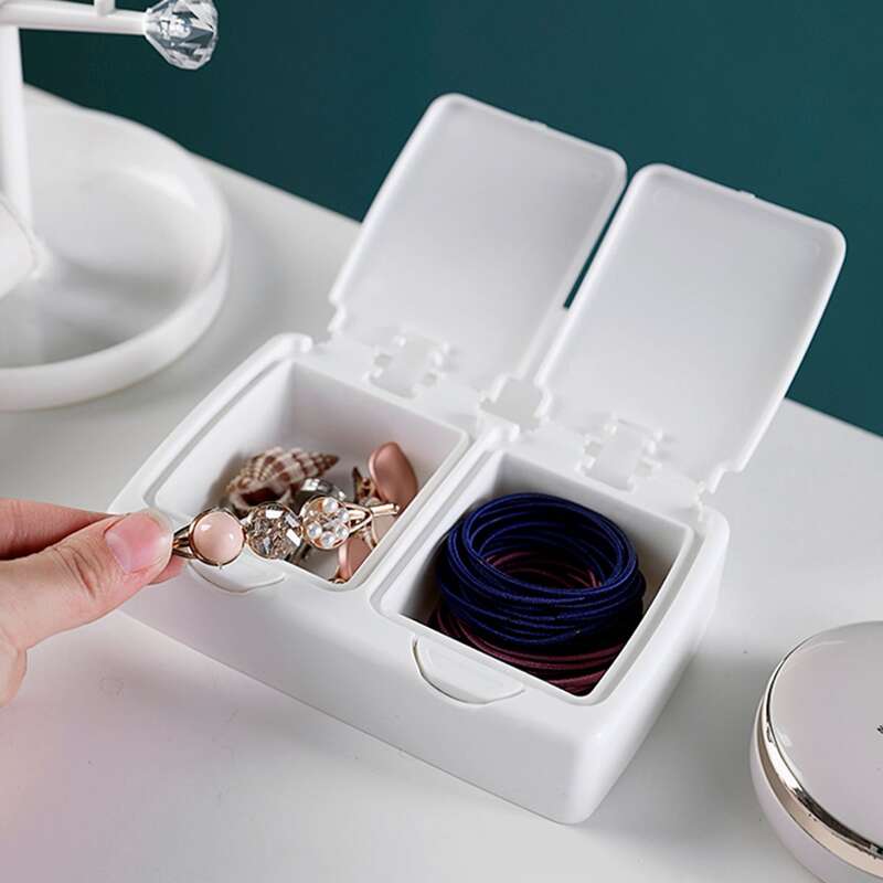 1pc Solid Storage Box, White