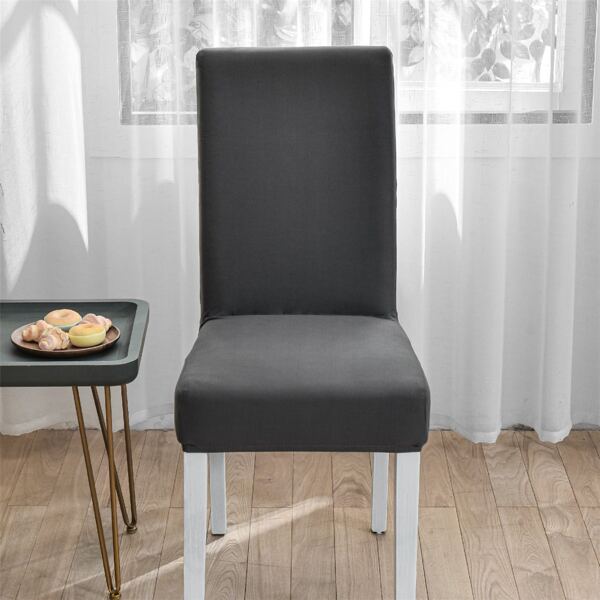 

Solid Color Stretchy Chair Cover, Grey