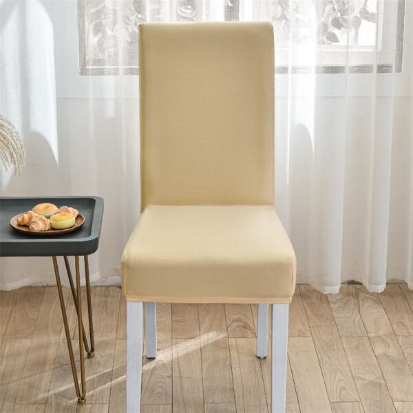 

Solid Color Stretchy Chair Cover, Apricot