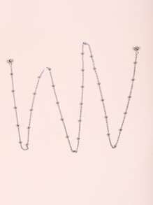 Collar Y a capas - Plateado - Ver 3