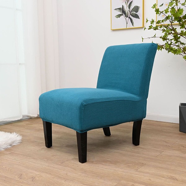 

Plain Stretchy Chair Slipcover, Blue