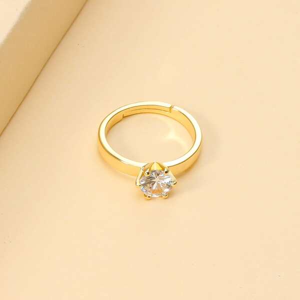 

Zircon Decor Ring, Gold