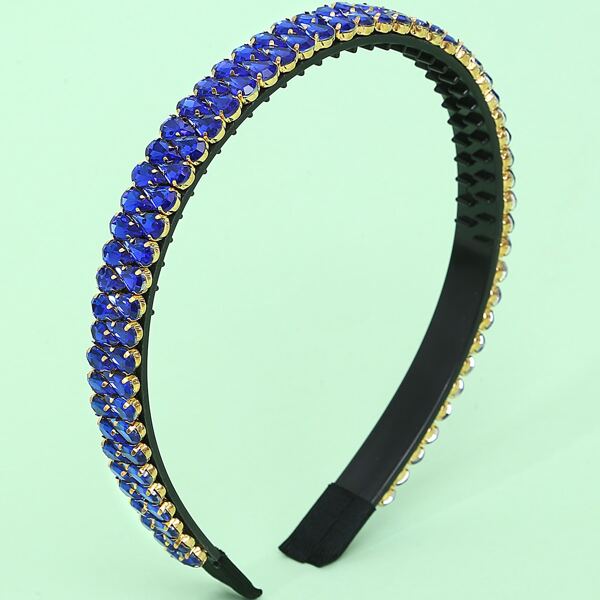 

Rhinestone Decor Headband, Blue