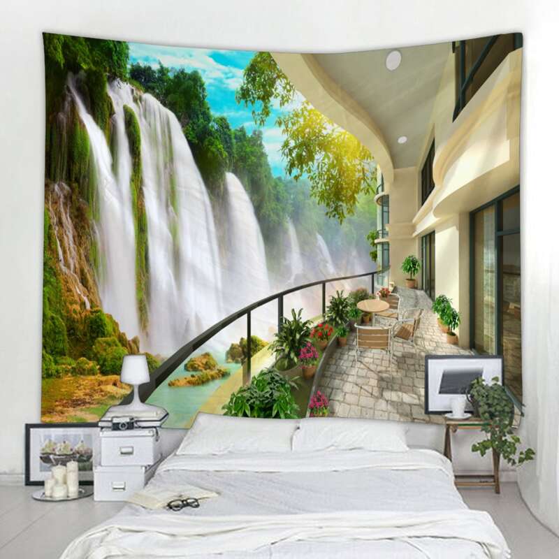 

Waterfall Pattern Tapestry, Multicolor