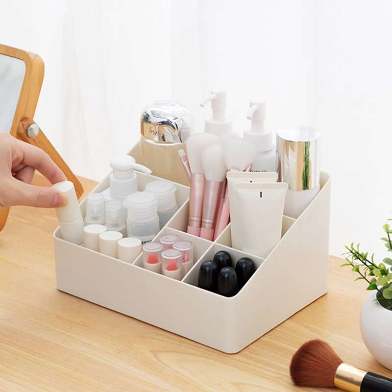 

1pc Multi-grid Jewelry Storage Box, White