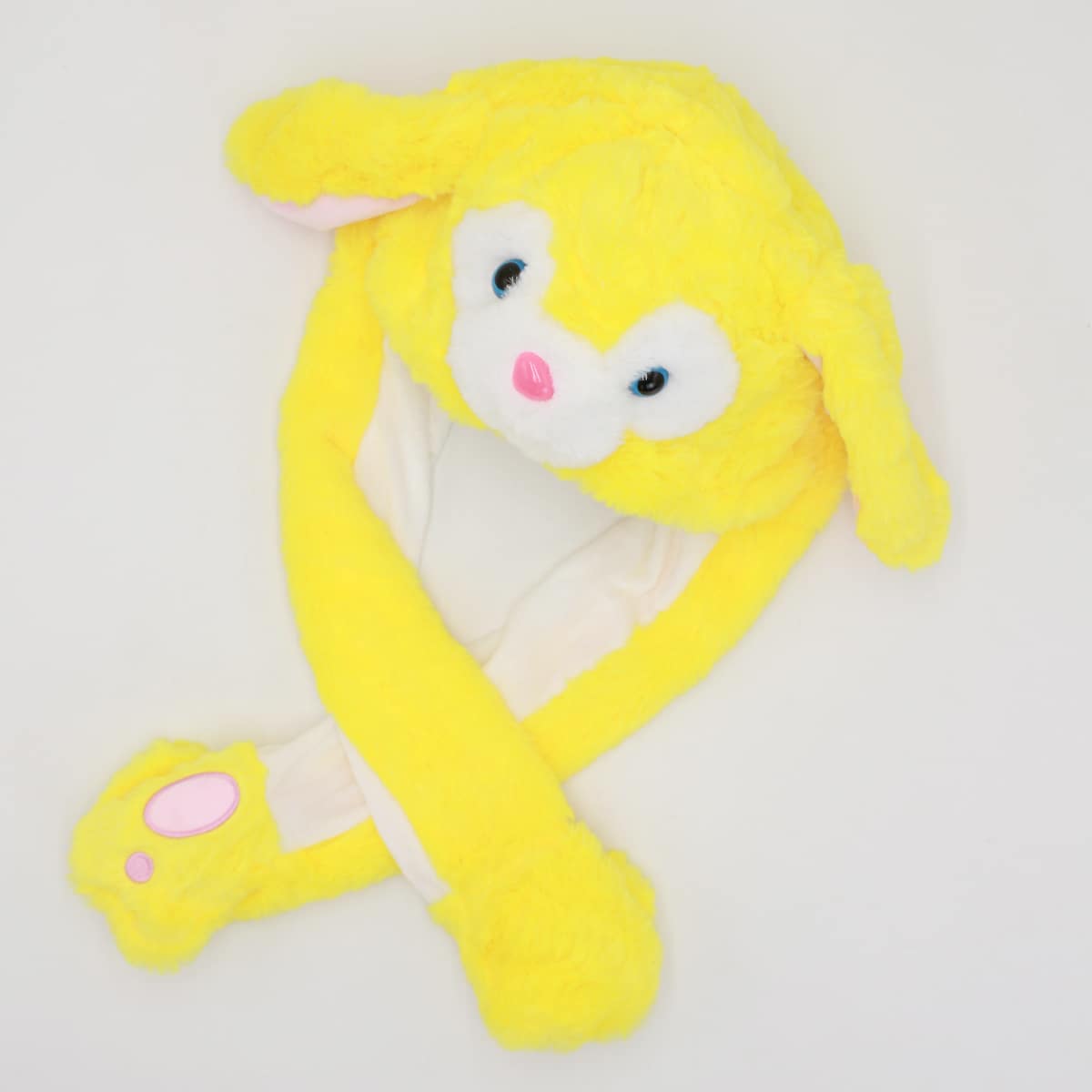 

Cartoon Graphic Ear Decor Fluffy Hat, Yellow