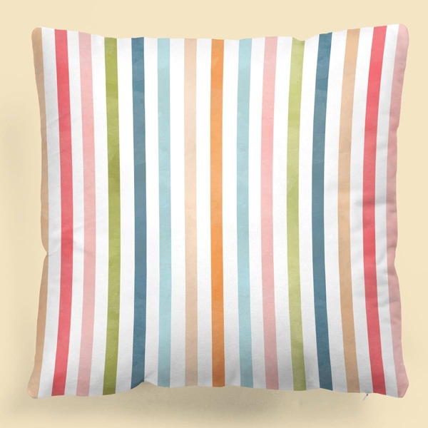 

Kids Striped Pattern Cushion Cover Without Filler, Multicolor