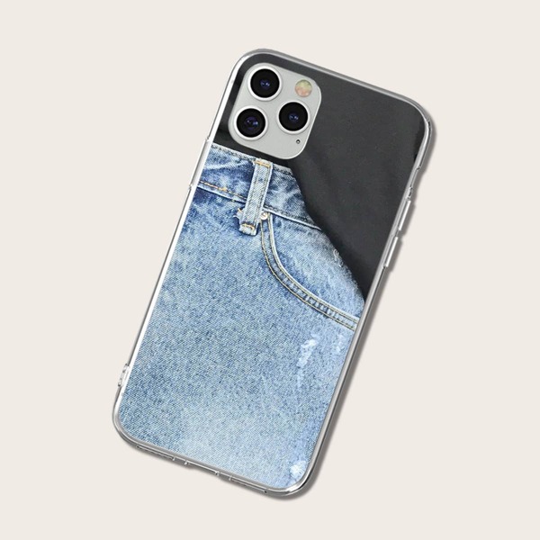 

Jeans Print Phone Case, Multicolor